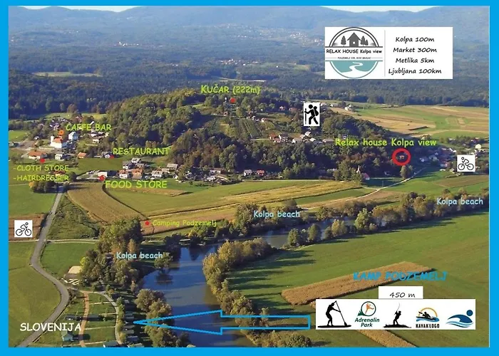 Relax House Kolpa View Podzemelj Prázdninový dům Gradac